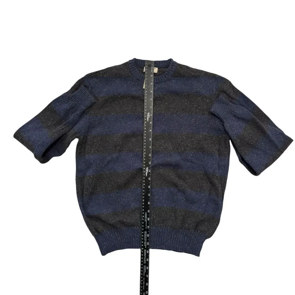 Dockers Crewneck‎ Sweater Blue & Gray Stripe Heather Size Medium
